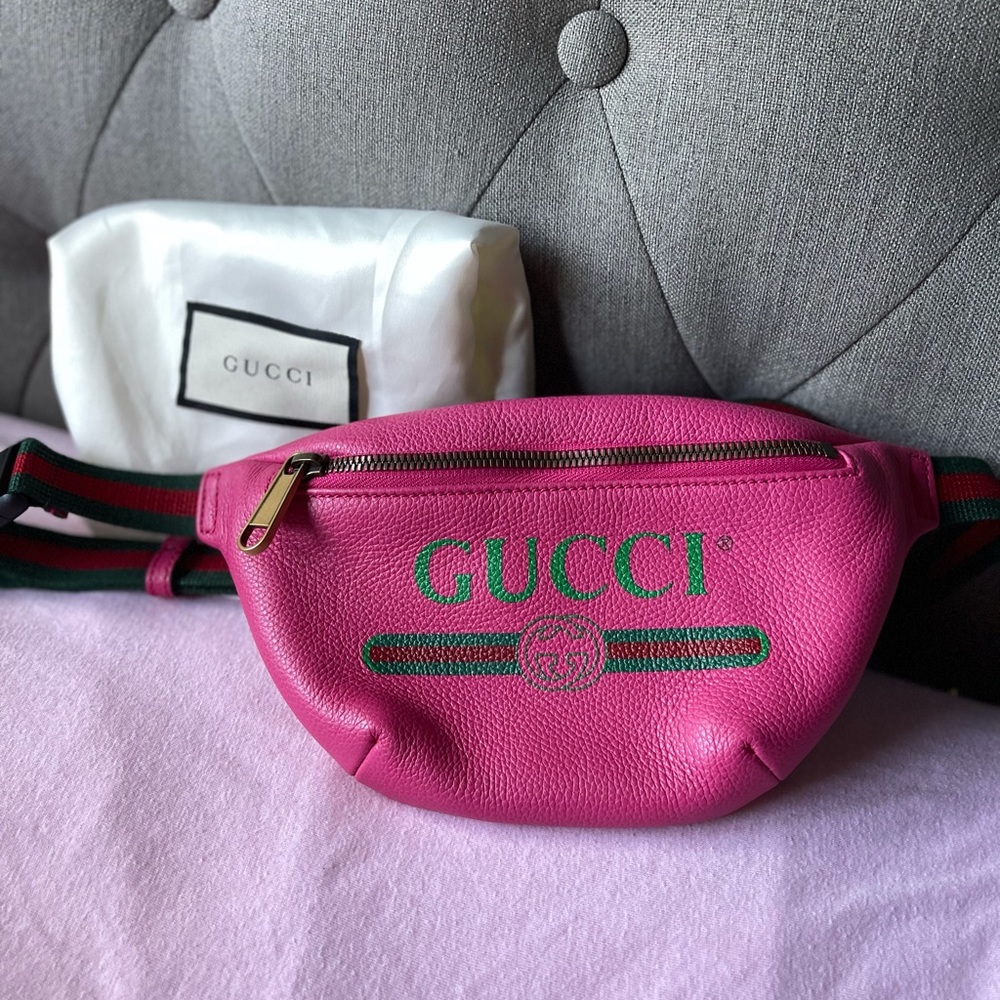Gucci SMALL Hot Pink Belt Bag